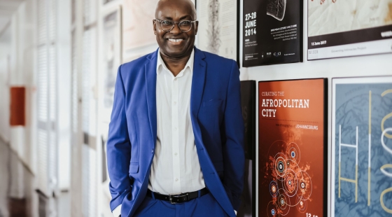 Professor Achille Mbembe. Foto: Chanté Schatz Wits University.